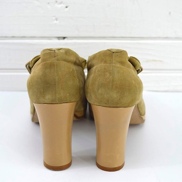 VARDA SUEDE PEEP TOE PLATFORM PUMP #170-477 - Picture 4 of 5